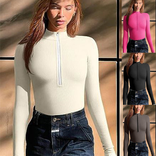 Combinaison Longue à Manches Longues : Body Gainant Sans Couture /Style Moderne et Confort Absolu
