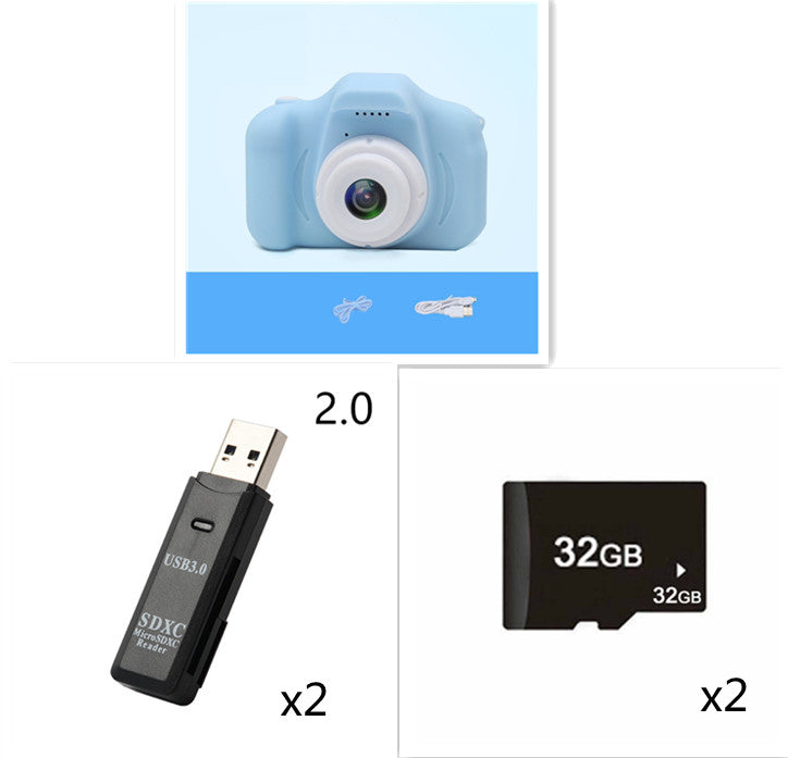 Appareil Photo Numérique Mini HD pour Enfants : X2 Cartoon, Fun et Créatif