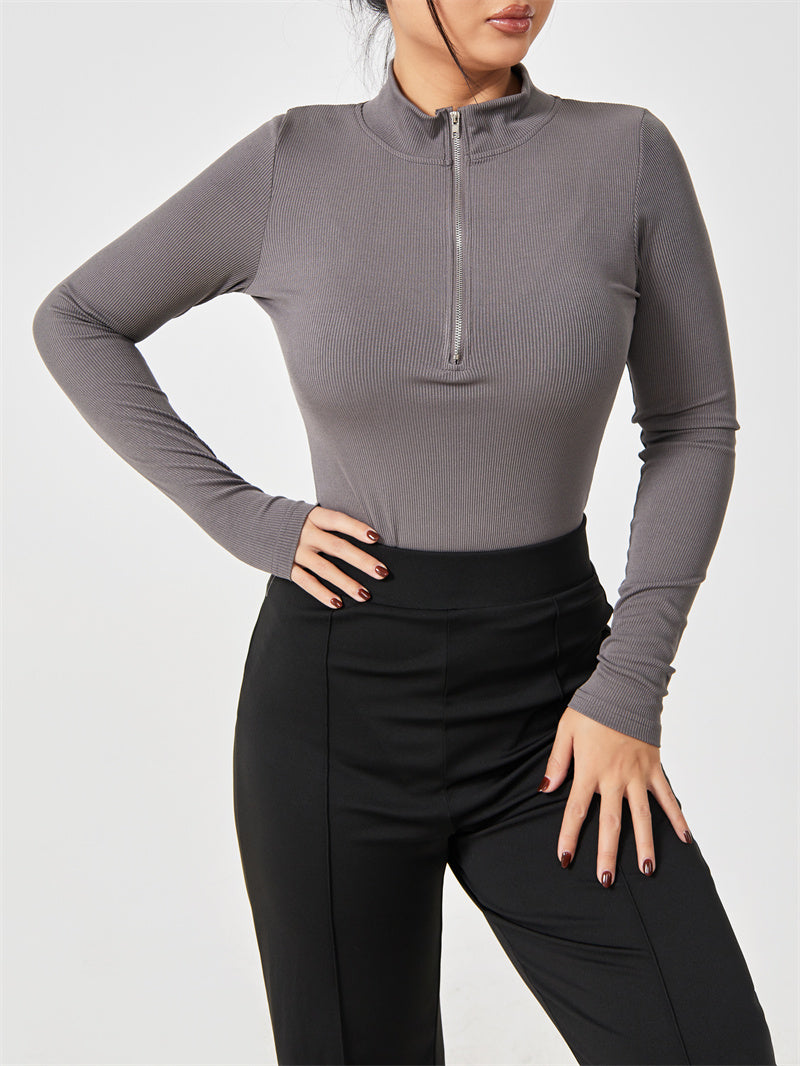 Combinaison Longue à Manches Longues : Body Gainant Sans Couture /Style Moderne et Confort Absolu