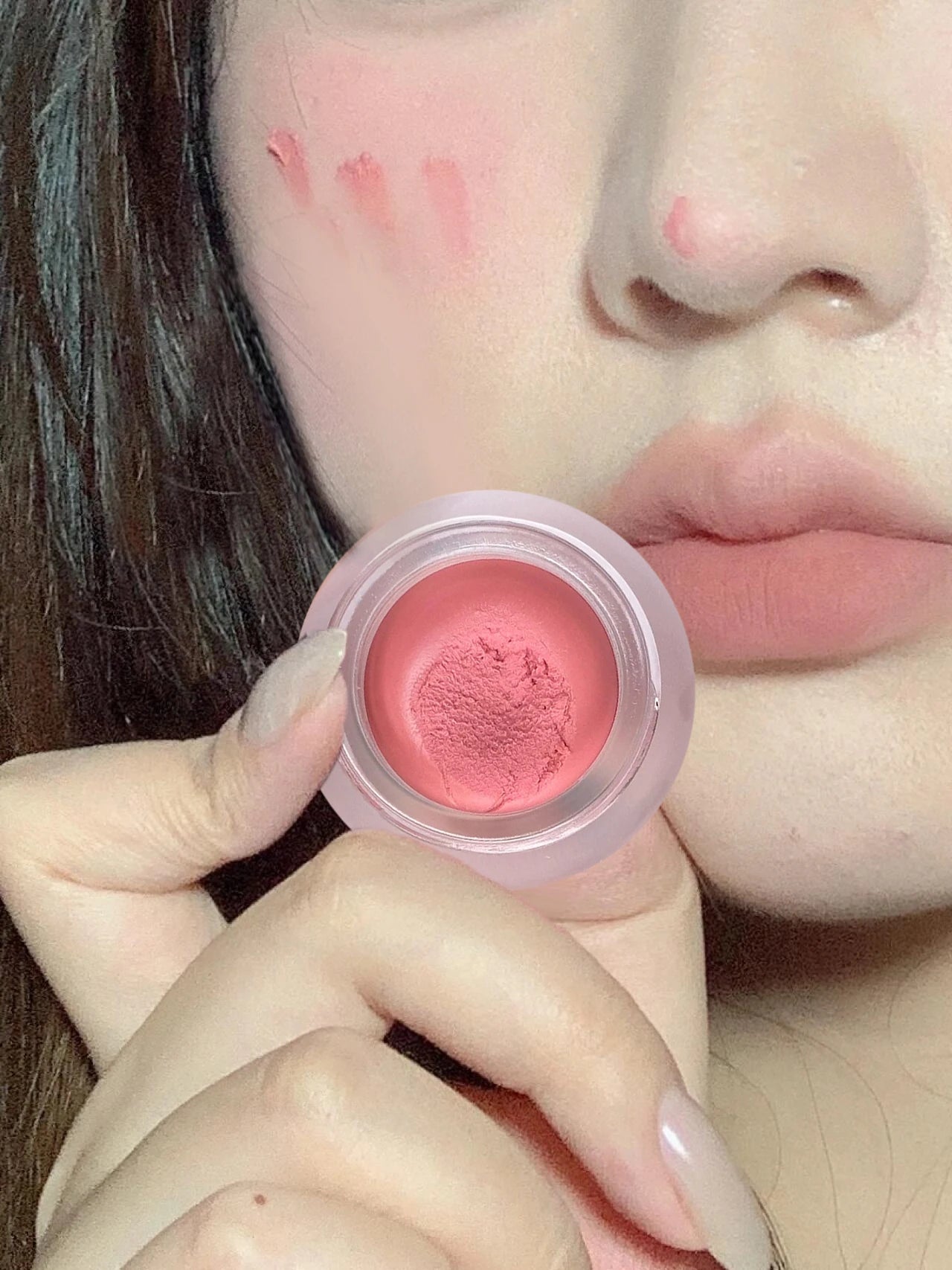 Canned Lip Mud Mist Lipstick Moisturizing Velvet Matte Mousse Solid Lip Gloss Cheek Blush Cream Tint Lips Makeup Korean Cosmetic