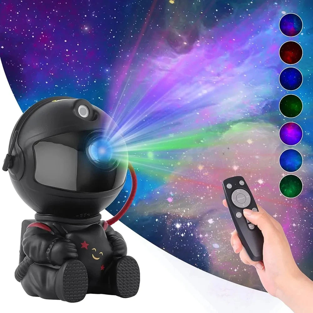 Projecteur Galaxy Astronaute : Veilleuse Galaxy avec Nébulosité et Télécommande pour Chambre et Maison