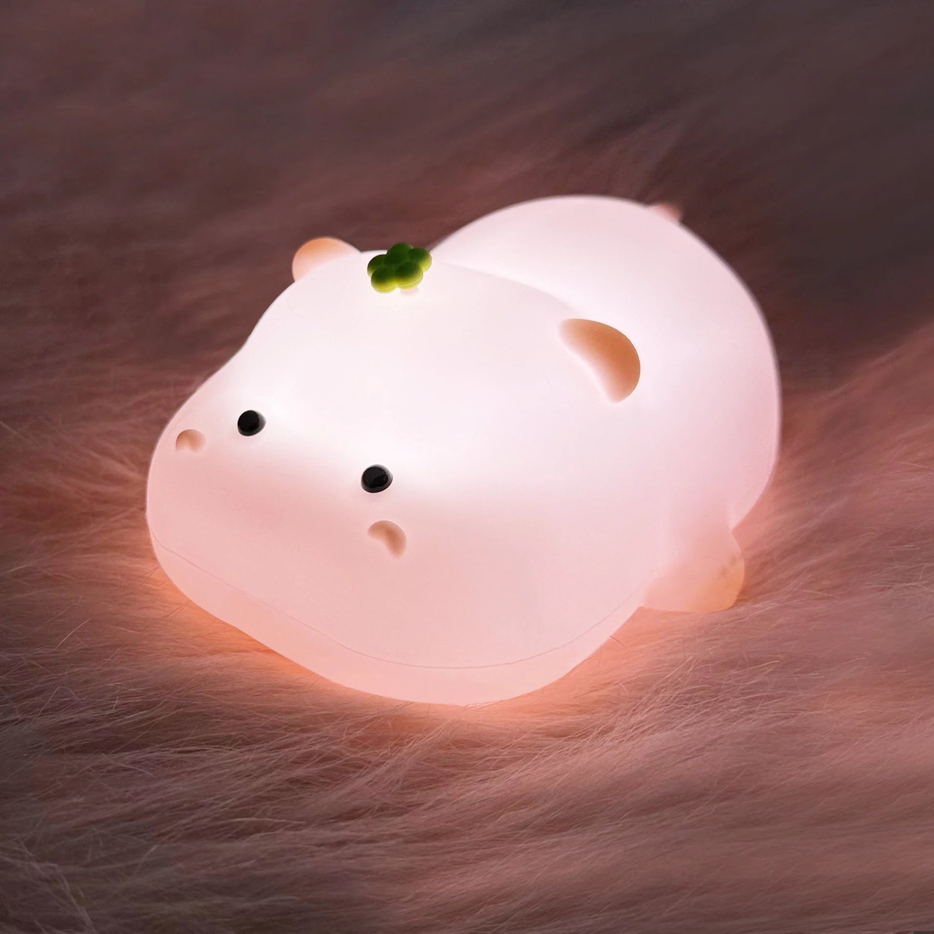 Lampe de Nuit LED Animaux Mignons : Veilleuse Silicone Rechargeable pour Enfants et Bébés
