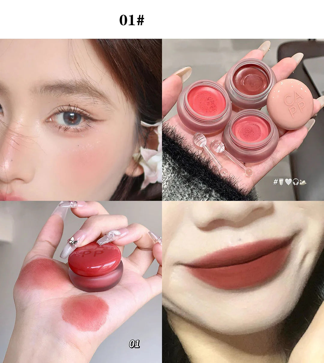 Canned Lip Mud Mist Lipstick Moisturizing Velvet Matte Mousse Solid Lip Gloss Cheek Blush Cream Tint Lips Makeup Korean Cosmetic