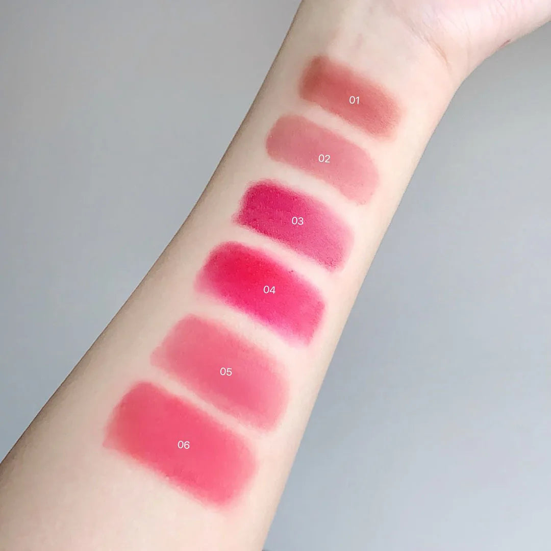 Canned Lip Mud Mist Lipstick Moisturizing Velvet Matte Mousse Solid Lip Gloss Cheek Blush Cream Tint Lips Makeup Korean Cosmetic