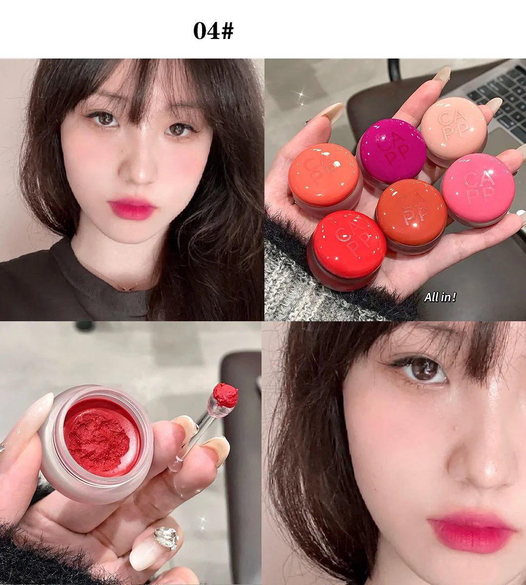 Canned Lip Mud Mist Lipstick Moisturizing Velvet Matte Mousse Solid Lip Gloss Cheek Blush Cream Tint Lips Makeup Korean Cosmetic