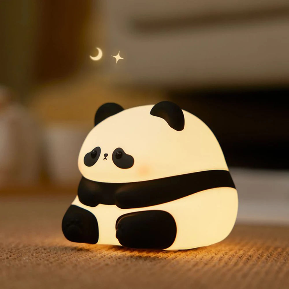 Lampe de Nuit LED Animaux Mignons : Veilleuse Silicone Rechargeable pour Enfants et Bébés
