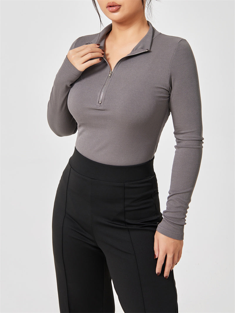 Combinaison Longue à Manches Longues : Body Gainant Sans Couture /Style Moderne et Confort Absolu